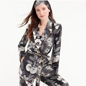 JCrew Flower Silk Jacket